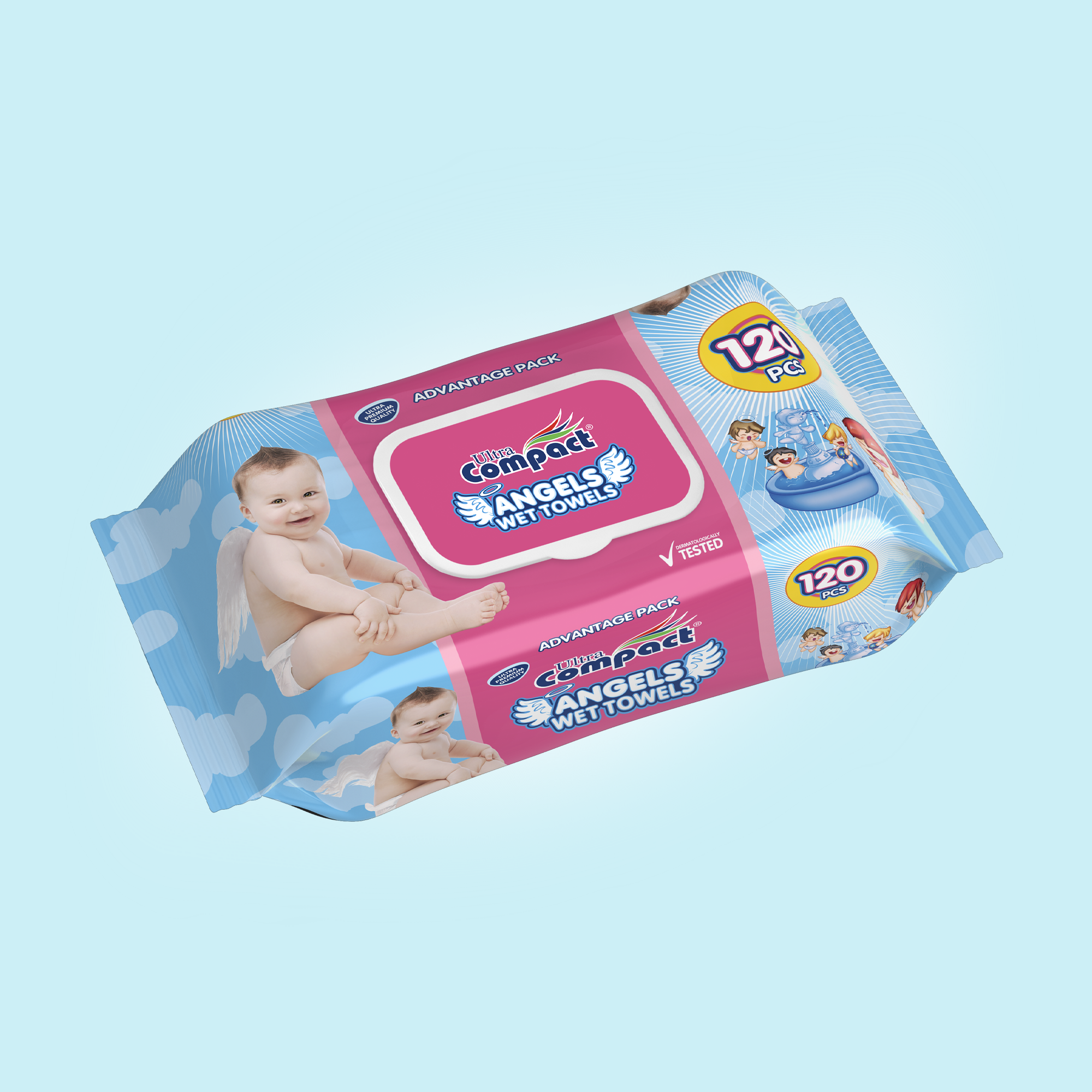 Ultra Compact Angels Baby Wet Wipes