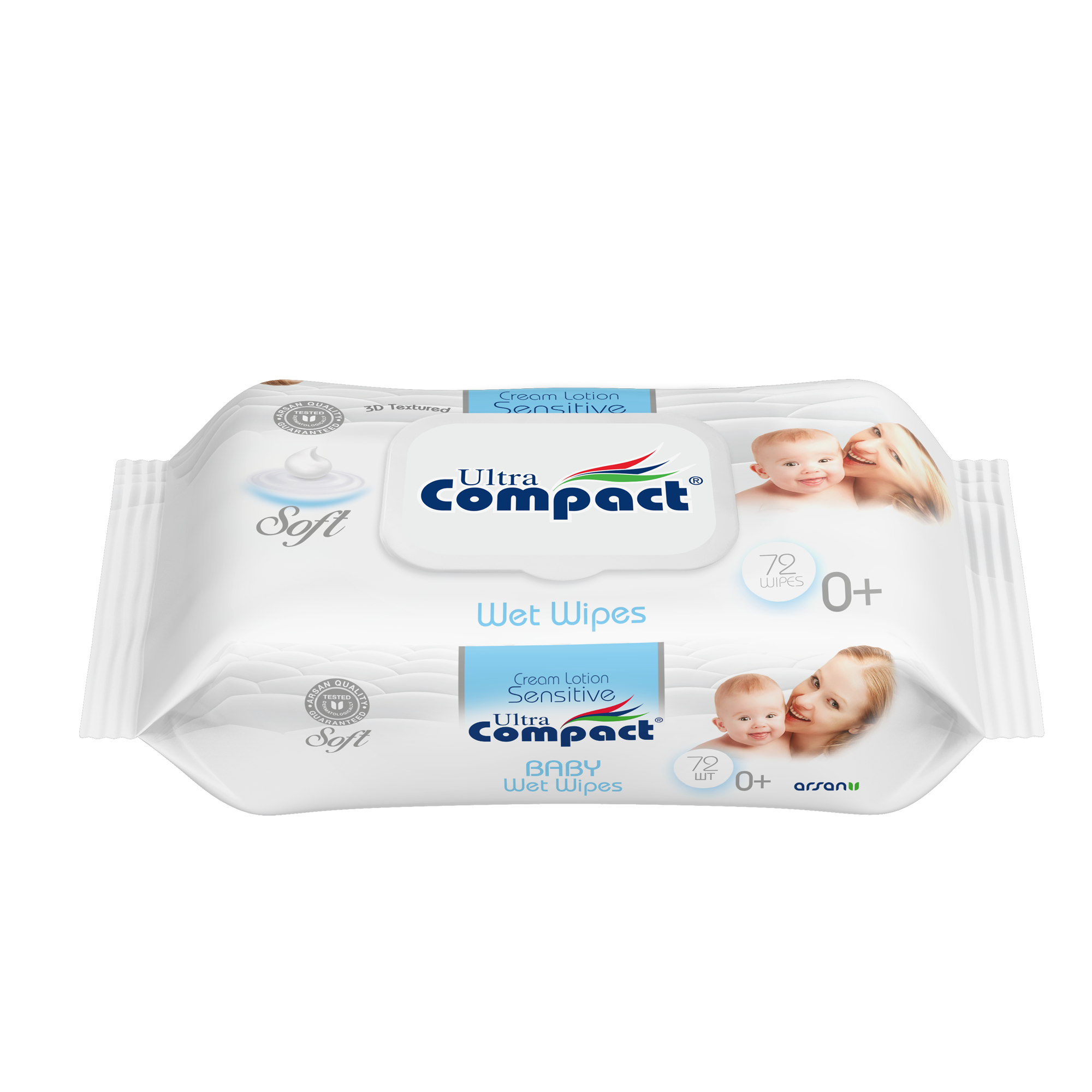 Ultra Compact Baby Sensitive Wet Wipes with Cream Lotion