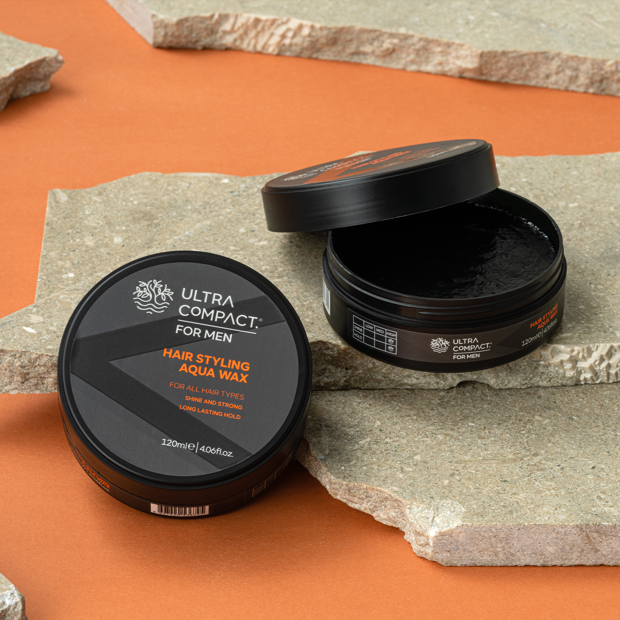 Ultra Compact For Men Hair Styling Aqua Wax