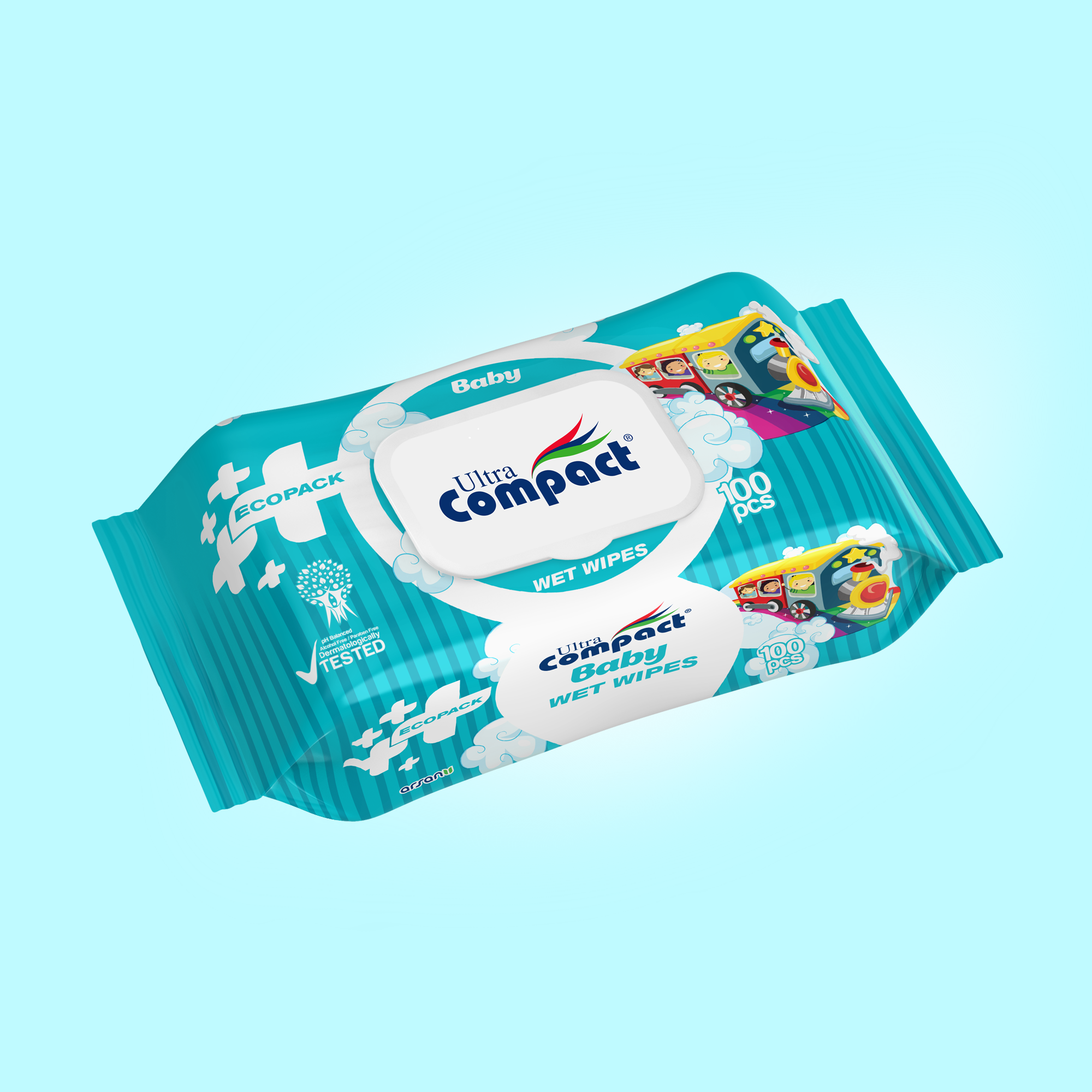 Ultra Compact Ecopack Baby Wet Wipes