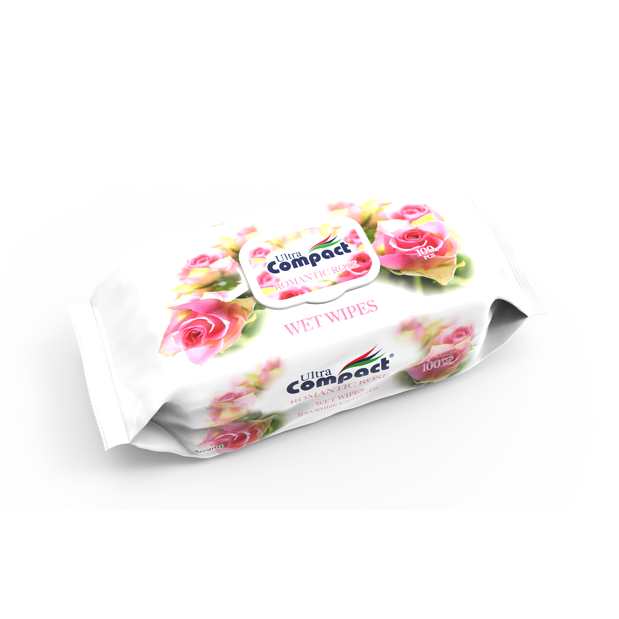 Ultra Compact Romantic Rose Wet Wipes