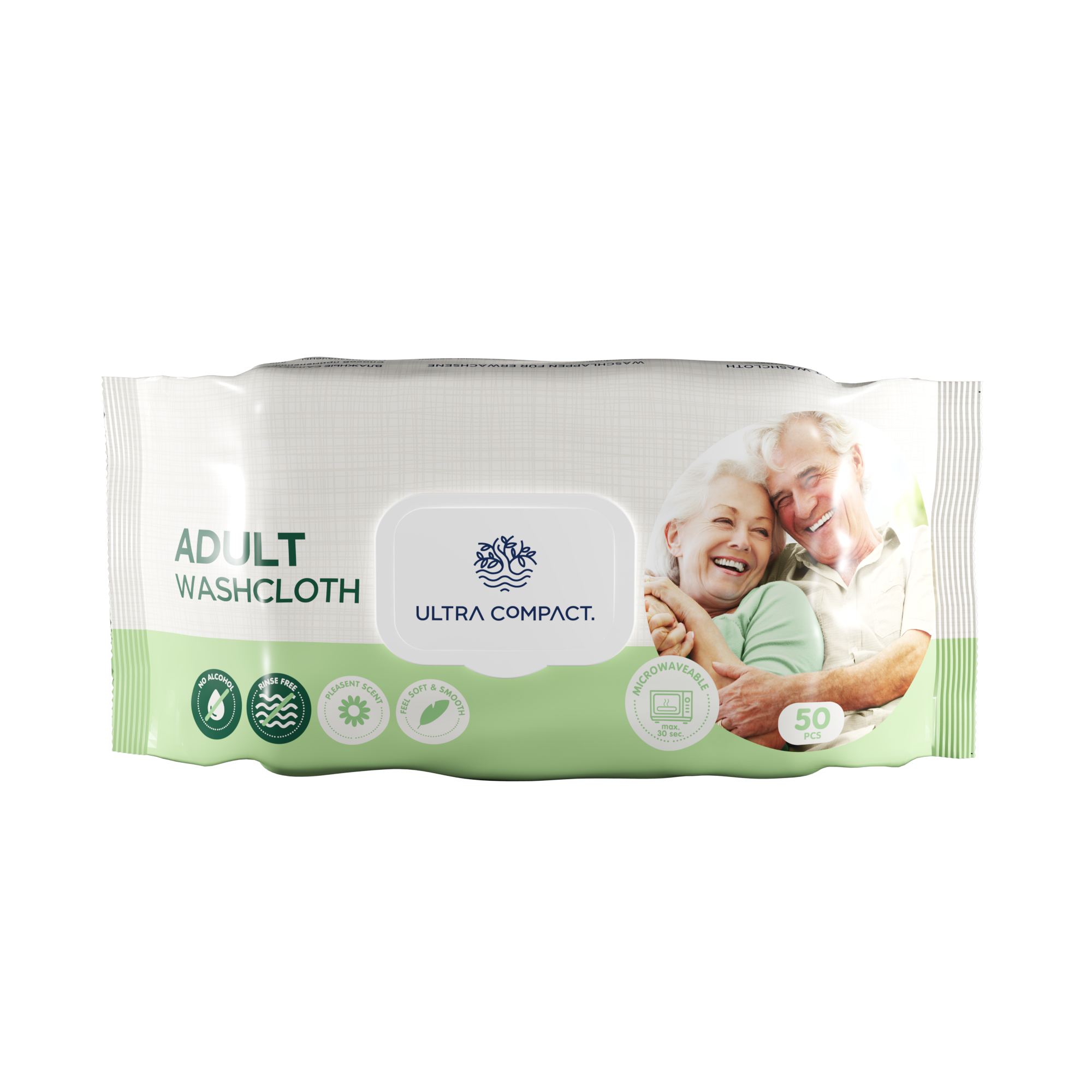 Ultra Compact Adult Washcloth Wet Wipes