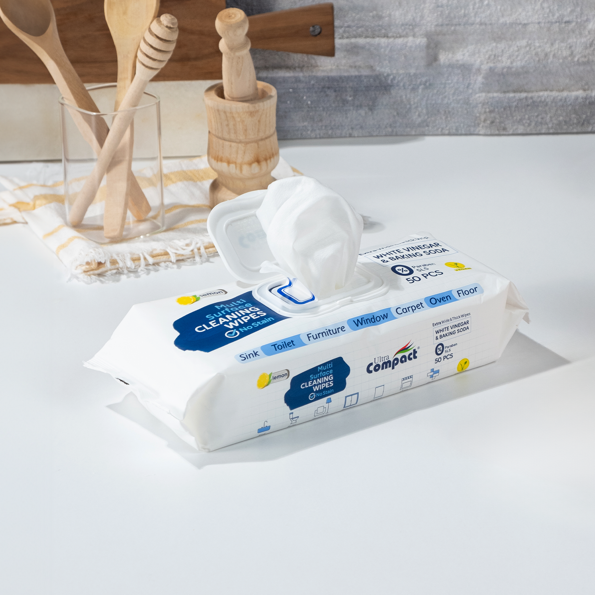 Ultra Compact Multi Surface Cleaning Wipes